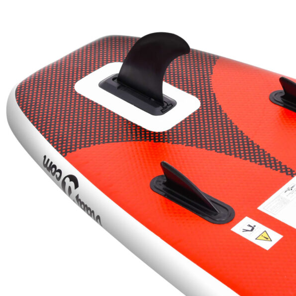 vidaXL Nafukovací Stand up paddleboard červený 300x76x10 cm – Obrázok 6