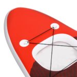 vidaXL Nafukovací Stand up paddleboard červený 300x76x10 cm – Obrázok 7