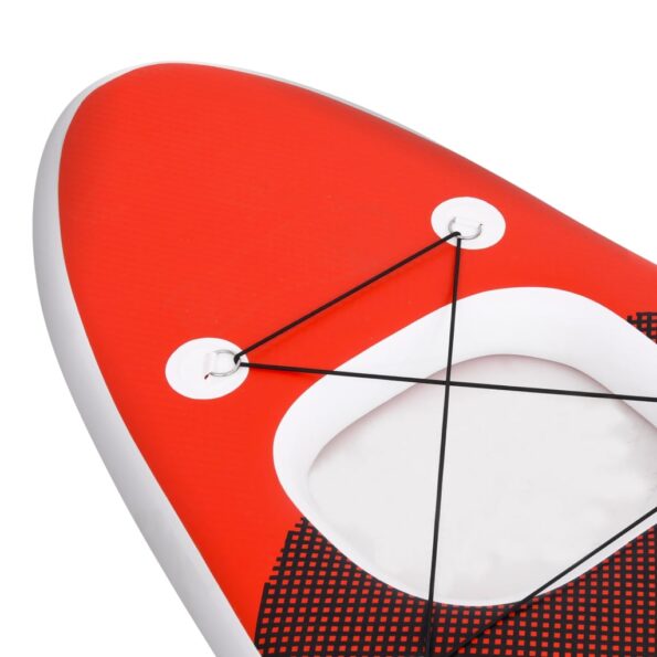 vidaXL Nafukovací Stand up paddleboard červený 300x76x10 cm – Obrázok 7