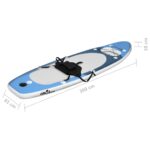 vidaXL Nafukovací Stand up paddleboard morský modrý 360x81x10 cm – Obrázok 12