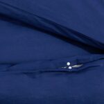 vidaXL Súprava obliečok tmavomodrá 240x220 cm ľahké mikrovlákno – Obrázok 8