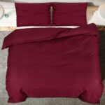 vidaXL Súprava obliečok čierna 200x200 cm ľahké mikrovlákno – Obrázok 5