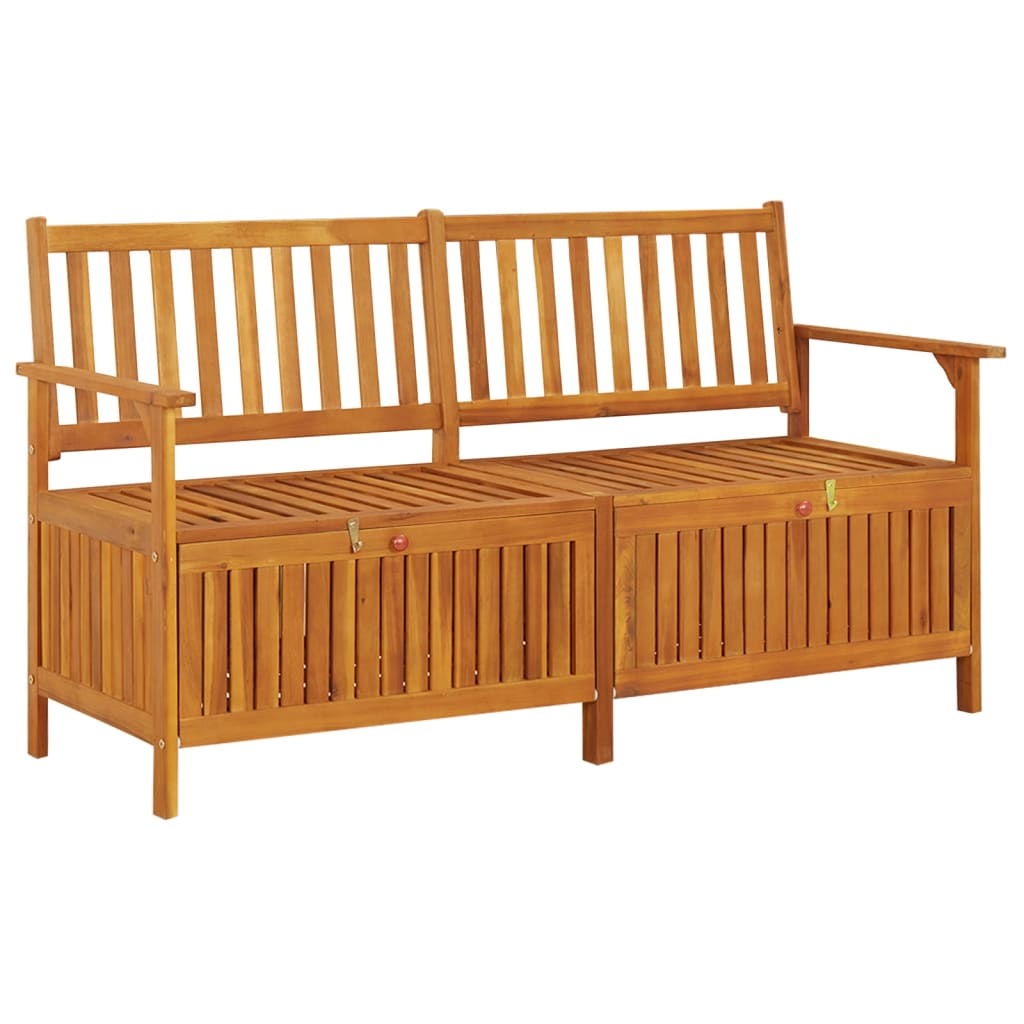 VXL8720286668436_a_en_hd_1.jpg vidaXL Úložná lavica 148 cm z masívneho akáciové dreva – Obrázok 1