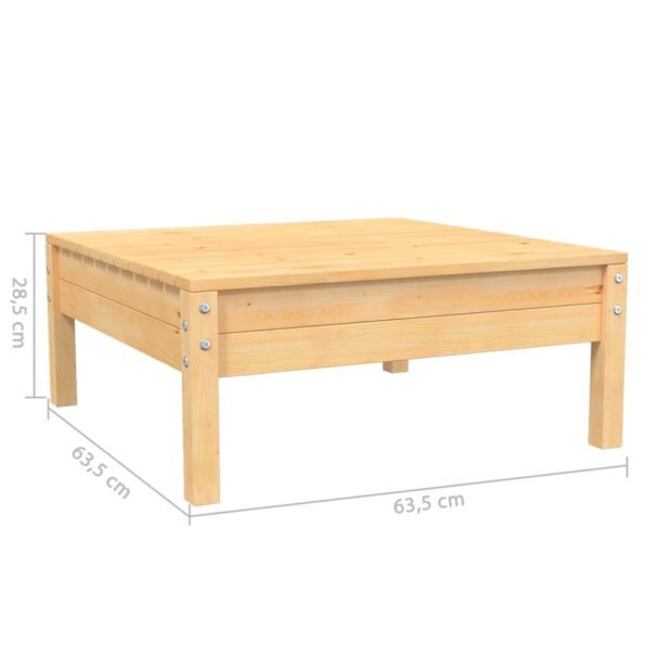 vidaXL 3-dielna záhradná sedacia súprava, krémové podložky, borovica – Obrázok 10