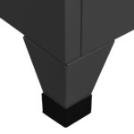 vidaXL Uzamykacia skriňa antracitová 38x45x180 cm oceľová – Obrázok 6