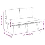 vidaXL 9-dielna sedacia súprava s vankúšmi masívna akácia – Obrázok 11