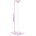 vidaXL Zaťahovacia bočná markíza krémová 220x1000 cm – Obrázok 9