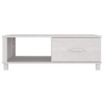 vidaXL Konferenčný stolík HAMAR, biely 100x55x35 cm, borovica – Obrázok 5
