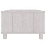 vidaXL Konferenčný stolík HAMAR, biely 100x55x35 cm, borovica – Obrázok 6