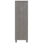 vidaXL Knižnica HAMAR, svetlosivá 85x35x112 cm, borovicový masív – Obrázok 6