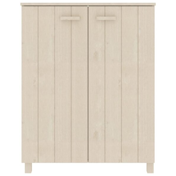 vidaXL Skrinka na topánky HAMAR, medovo hnedá 85x40x108 cm, borovica – Obrázok 5