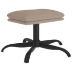 vidaXL Podnožka bledosivá 60x60x36 cm látka z mikrovlákna – Obrázok 2