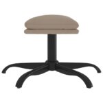 vidaXL Podnožka bledosivá 60x60x36 cm látka z mikrovlákna – Obrázok 4