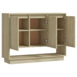 vidaXL Komoda, dub sonoma 97x31x75 cm, kompozitné drevo – Obrázok 6