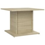 vidaXL Konferenčný stolík, dub sonoma 55,5x55,5x40cm, kompozitné drevo – Obrázok 2