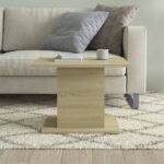 vidaXL Konferenčný stolík, dub sonoma 55,5x55,5x40cm, kompozitné drevo – Obrázok 4