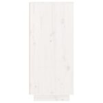 vidaXL Skrinka na topánky biela 60x35x80 cm masívna borovica – Obrázok 6