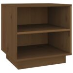 vidaXL Nočné stolíky 2 ks medovo-hnedé 40x34x40 cm borovicové drevo – Obrázok 2