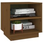 vidaXL Nočné stolíky 2 ks medovo-hnedé 40x34x40 cm borovicové drevo – Obrázok 5