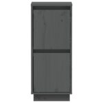 vidaXL Komody 2 ks sivé 31,5x34x75 cm borovicový masív – Obrázok 5