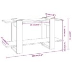 vidaXL Skrinka na knihy betónová sivá 100x30x51cm spracované drevo – Obrázok 6