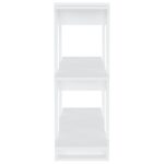 vidaXL Knižnica/deliaca stena biela 80x30x87 cm – Obrázok 6