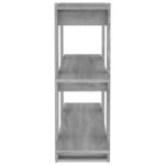 vidaXL Knižnica/deliaca stena sivý dub sonoma 100x30x87 cm – Obrázok 6