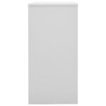 vidaXL Uzamykacie skrinky 5 ks bledosivé a červené 90x45x92,5 cm oceľové – Obrázok 5
