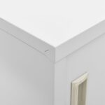 vidaXL Uzamykacie skrinky 5 ks bledosivé a modré 90x45x92,5 cm oceľové – Obrázok 2
