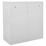 vidaXL Uzamykacie skrinky 5 ks bledosivé a modré 90x45x92,5 cm oceľové – Obrázok 6