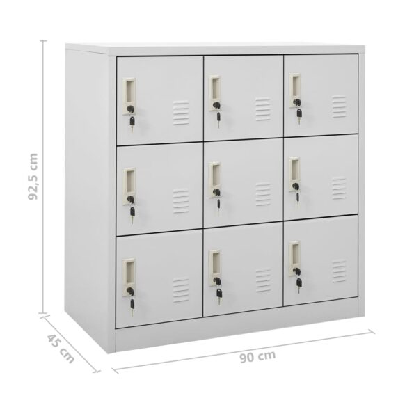 VXL8720286847855_g_en_hd_8.jpg vidaXL Uzamykacie skrinky 5 ks bledosivé a modré 90x45x92,5 cm oceľové – Obrázok 9
