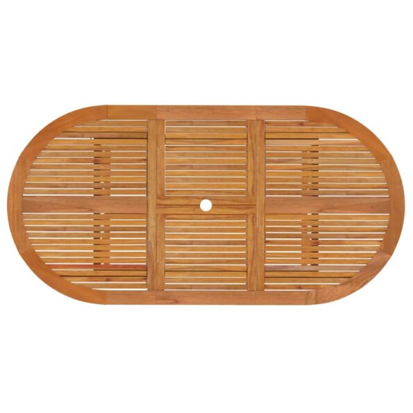 vidaXL Záhradný stôl 200x100x75 cm masívne eukalyptové drevo – Obrázok 5