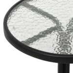 vidaXL 3-dielna bistro súprava čierna oceľová – Obrázok 11