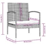 vidaXL 16-dielna záhradná sedacia súprava s podložkami polyratanová hnedá – Obrázok 12