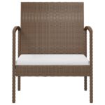 vidaXL 16-dielna záhradná sedacia súprava s podložkami polyratanová hnedá – Obrázok 7