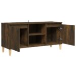 vidaXL TV stolík nohy z dreva farba dubu sonoma 103,5x35x50 cm – Obrázok 6