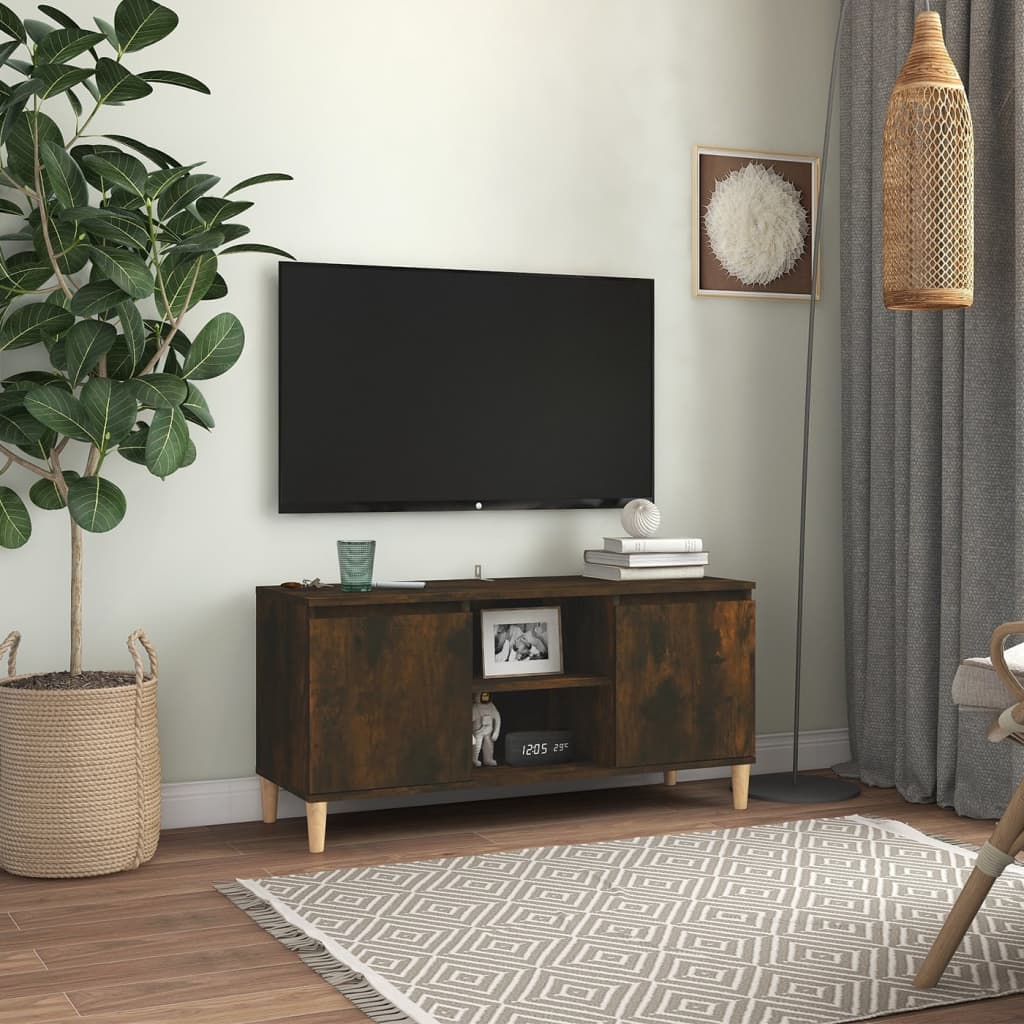 VXL8720286855072_m_en_hd_1.jpg vidaXL TV stolík nohy z dreva farba dubu sonoma 103,5x35x50 cm – Obrázok 1