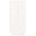 vidaXL Komoda biela 110x34x75 cm borovicový masív – Obrázok 8