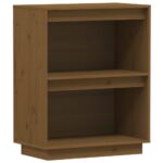 vidaXL Konzolová skrinka medovo-hnedá 60x34x75 cm masívna borovica – Obrázok 2