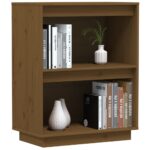 vidaXL Konzolová skrinka medovo-hnedá 60x34x75 cm masívna borovica – Obrázok 4