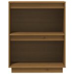 vidaXL Konzolová skrinka medovo-hnedá 60x34x75 cm masívna borovica – Obrázok 6