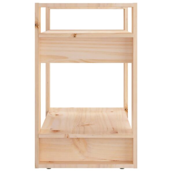 vidaXL Knižnica/deliaca stena 60x35x57 cm masívna borovica – Obrázok 7