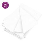 vidaXL Plachta 180 g/m² 4x5 m biela HDPE