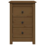 vidaXL Nočné stolíky 2 ks medovohnedé 40x35x61,5 cm borovicový masív – Obrázok 4