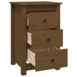 vidaXL Nočné stolíky 2 ks medovohnedé 40x35x61,5 cm borovicový masív – Obrázok 5