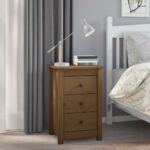 vidaXL Nočné stolíky 2 ks medovohnedé 40x35x61,5 cm borovicový masív – Obrázok 7