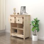 vidaXL Komoda 70x35x80 cm borovicový masív – Obrázok 6