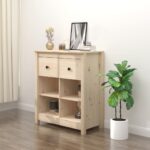 vidaXL Komoda 70x35x80 cm borovicový masív
