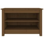 vidaXL Skrinka na topánky medovo-hnedá 70x38x45,5 cm masívna borovica – Obrázok 3