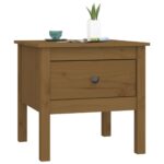 vidaXL Bočné stolíky 2 ks medovo hnedé 50x50x49 cm borovicový masív – Obrázok 6